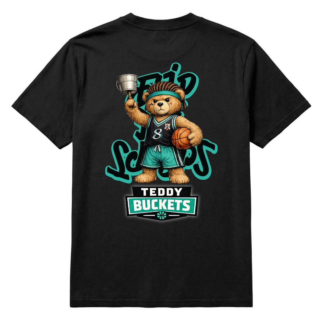 Teddy Buckets Graphic - Black Tee