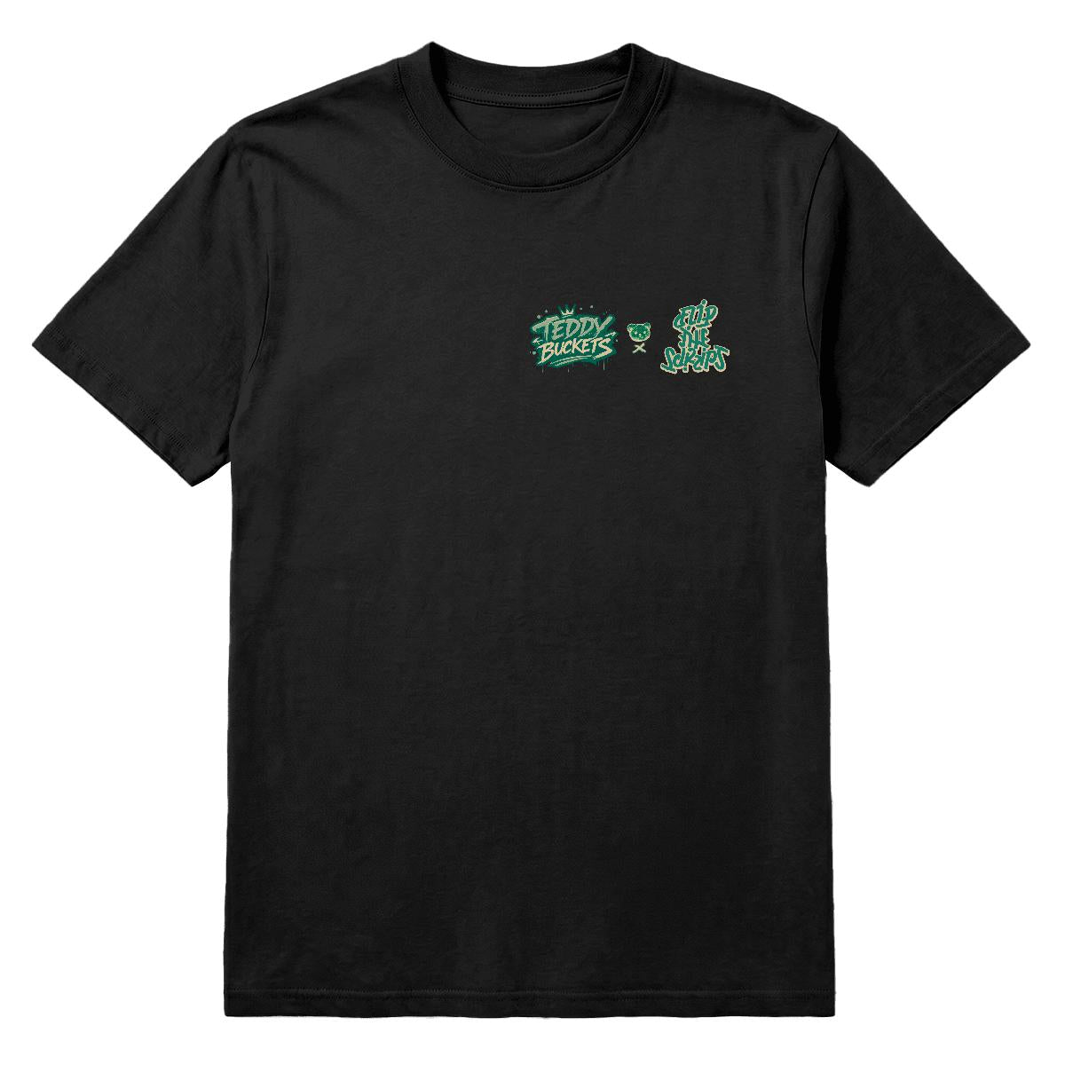 Teddy Buckets Graphic - Black Tee