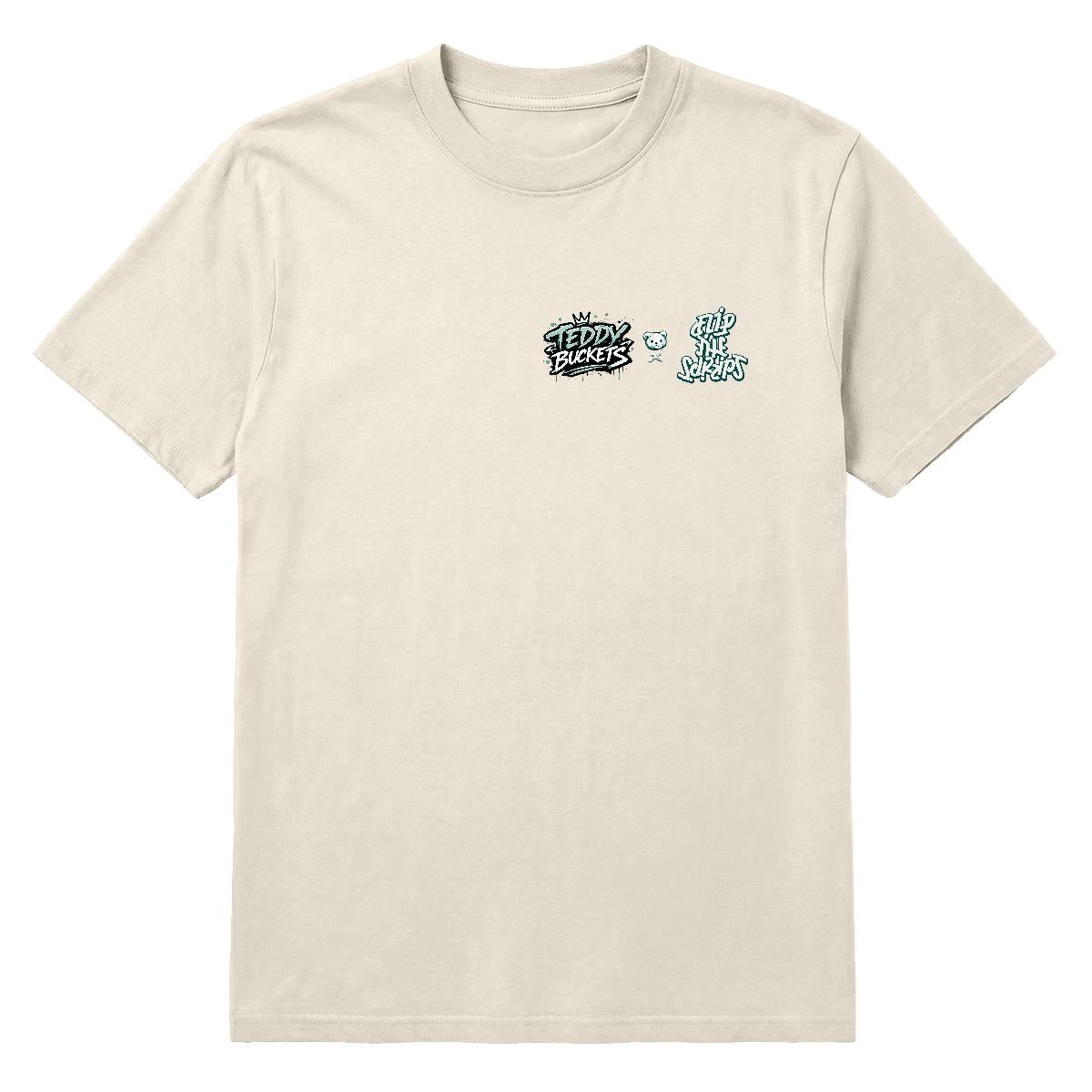 Teddy Buckets Graphic - Ivory Tee – Flip the Script Apparel
