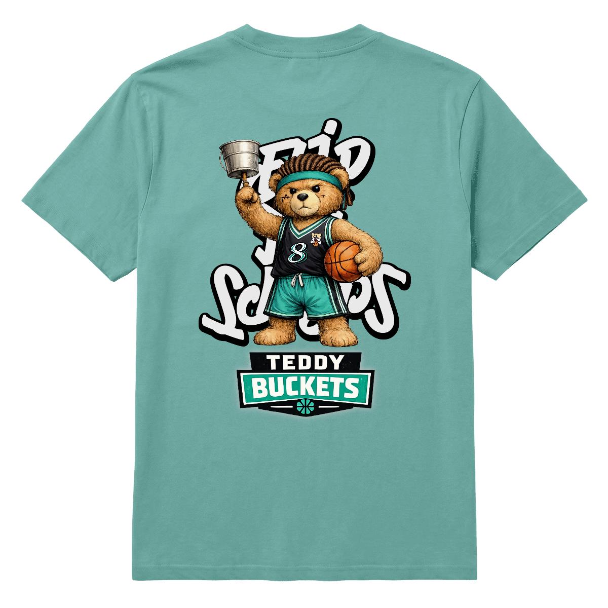 Teddy Buckets Graphic - Seafoam Tee