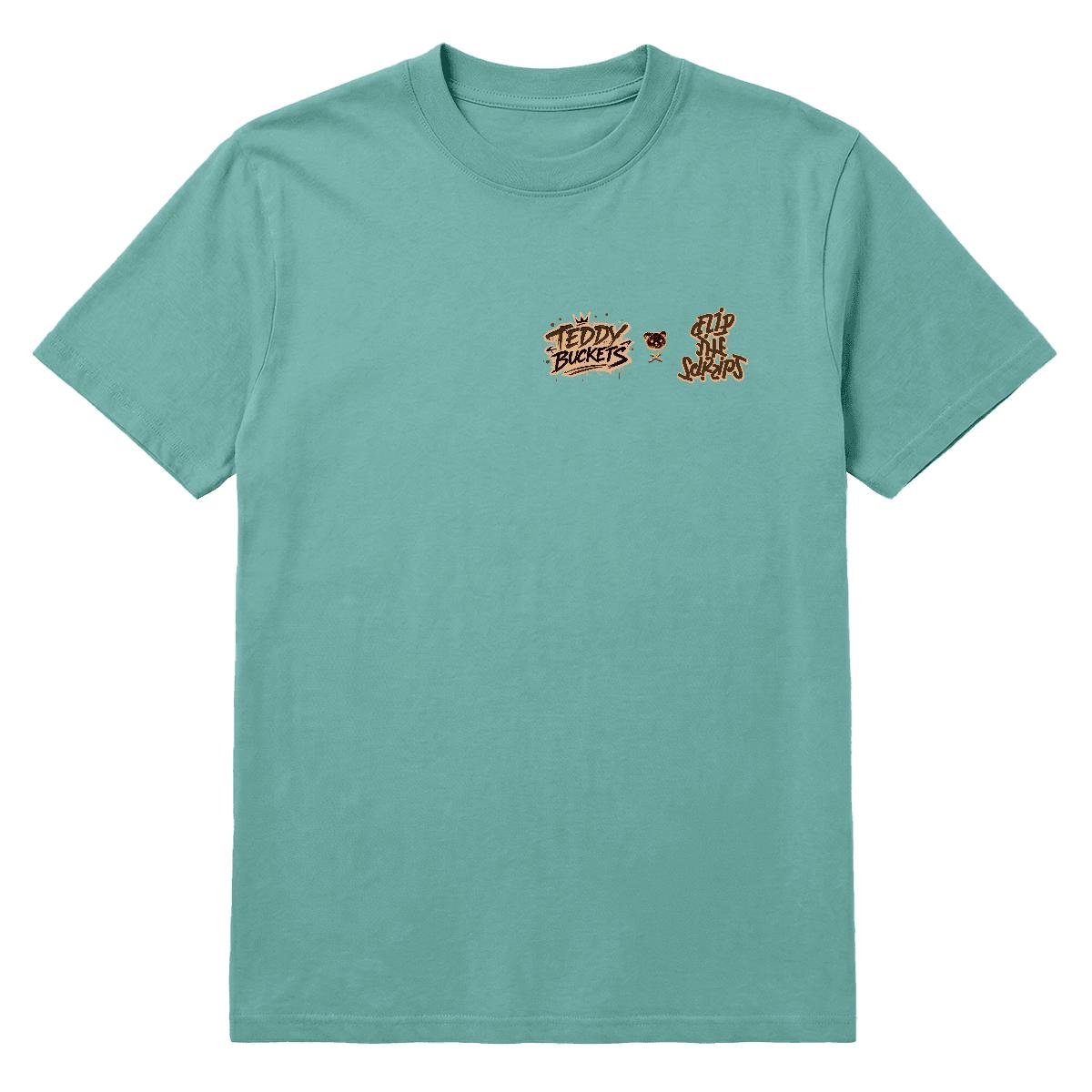 Teddy Buckets Graphic - Seafoam Tee